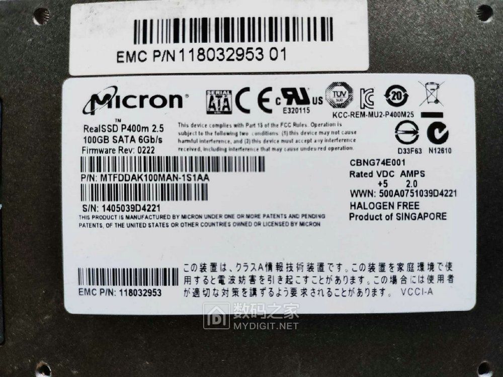 镁光p400m100g固态硬盘拆机micronrealssdp400m100gb