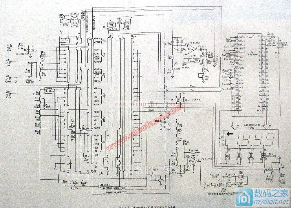 在7106年代的数字表怎么测交流低电压的?