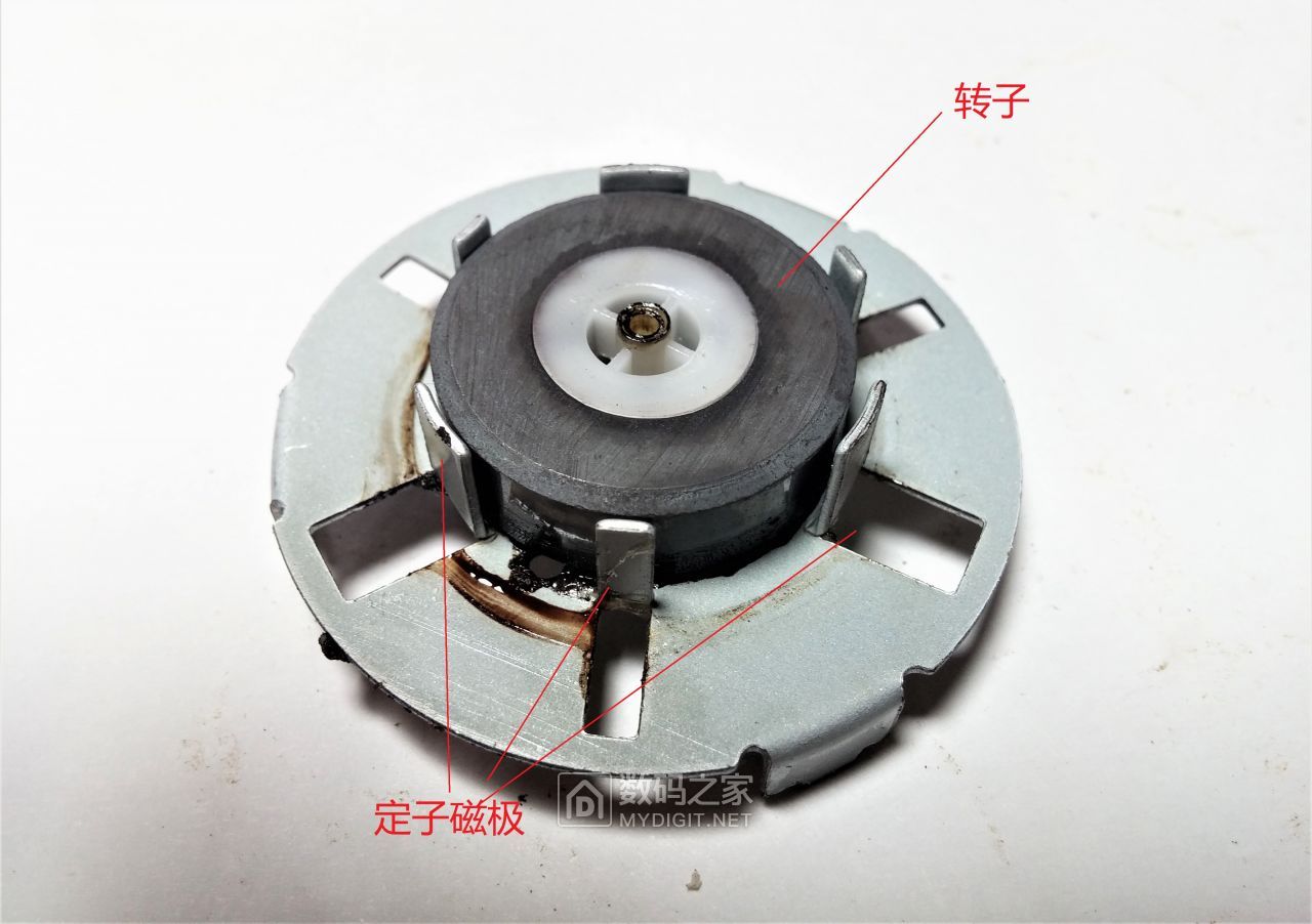 拆个塔扇的摇头电机简单说下工作原理