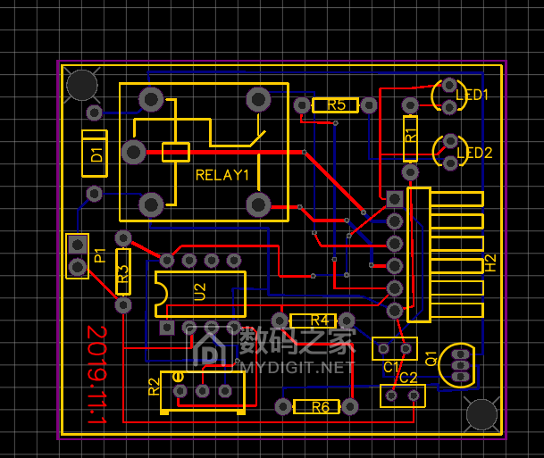 基于lm393比较器的光敏热敏震动传感器5v继电器输出pcb板