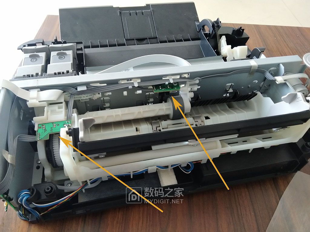拆修佳能canon mp288打印一体机卡纸