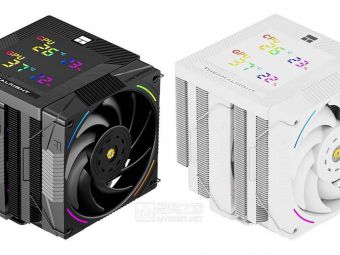 利民上架 PS120 数显版双塔双扇七热管风冷散热器，349 元