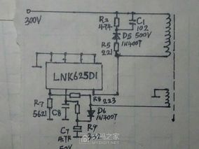 智能語(yǔ)音電壓力鍋電源故障修理（LNK625D1代換TG101）