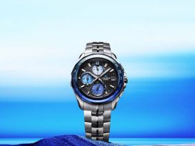 卡西欧Oceanus Manta限量版钛合金腕表美国首发，阿波蓝染工艺惊艳亮相