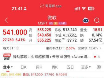 微软成为继英伟达之后，第二家市值突破4万亿美元的公司