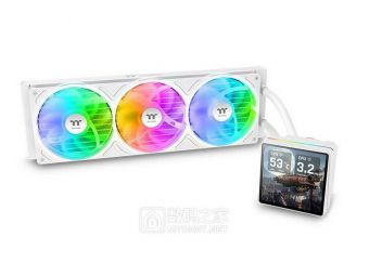 曜越搞了个“雪方块”360水冷！自带4寸大屏还能旋，专治各路火炉U