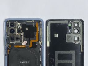 华为P30Pro不开机-二修机CPU虚焊人为把音频IC底部吹爆锡短路等的故障维修