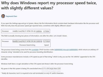 Windows为何显示两个处理器速度？终于有人讲清楚了