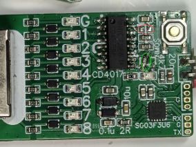 自制小巧网线测试仪 两三节1.5电池或锂电供电 自动关机 超低待机功耗