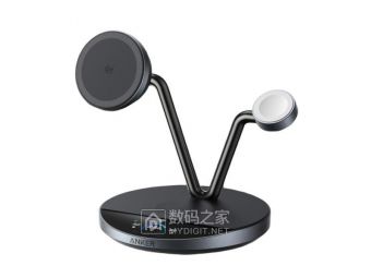 Anker新款带屏三合一充电座曝光：苹果全家桶的极简充电站