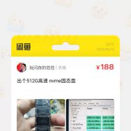 出个512G高速nvme固态盘