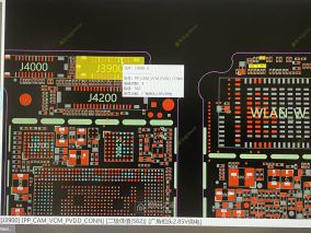 iPhone 8Plus前后摄像头打不开黑屏一波三折的漫长维修-摄像头供电ic损坏所致