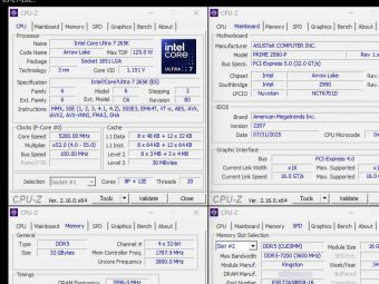 华硕800系主板解锁DDR5-7200超频能力，英特尔酷睿Ultra 200S处理器性能再升级