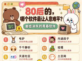 80后的，哪个软件最让人意难平？唤起你死去的记忆！