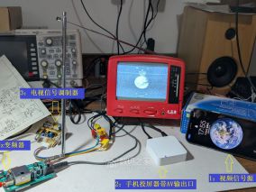 验证自制 470MHz CATV电视信号频率变换器可用性