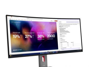 联想新款ThinkVision显示器来了 5K带鱼屏+120Hz高刷，这次办公娱乐全都要？