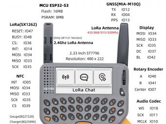 LILYGO新赛博玩具把BB机做成极客六边形战士