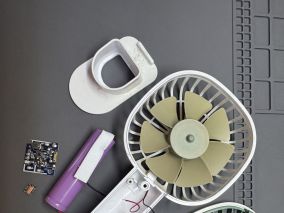 趁周末有空把手持小风扇Micro USB充电口换Type-C母座并修复电机，有点麻烦....