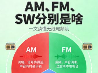 一文搞定收音机频段知识：AM、FM、SW 分别是啥