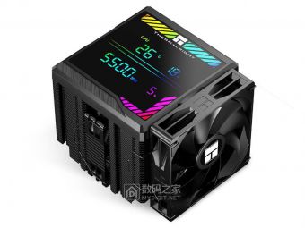 利民发布数字屏双塔散热器！140mm+120mm双扇混搭，6热管齐发​