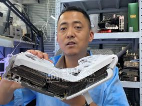 显卡撞成V形还能救？B站张哥重焊显存，RTX 5060 Ti跑出98.9%稳定性