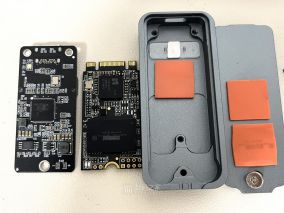 NGFF移动固态硬盘 1TB 搭配ITGZ硬盘盒可以提点速度