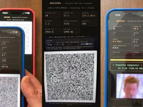 手机互传文件新姿势：二维码狂闪60Hz，不装App不联网硬撸190KB/s