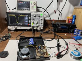 修理咏梅S104袖珍收音机，声音小+调整中频+频率覆盖+统调+制作扬声器网罩