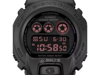 Casio联名日本球队搞事情！全黑DW-6900反显红屏玩出新花样