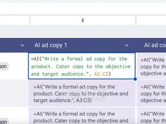 Google给Excel装了“自动写字笔”！用新AI函数，空白格自己填文字​