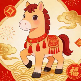 駿馬奔騰迎新春！恭祝各位生活平安喜樂，事