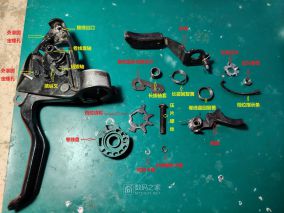 拆修美利达公爵650一体指拨，禧玛诺shimano ST-EF65-L