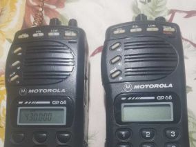拆摩托对讲机GP68四台拼成两台