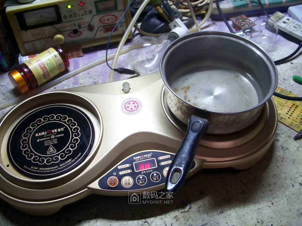 拆修金灶双盘电磁茶具炉d330