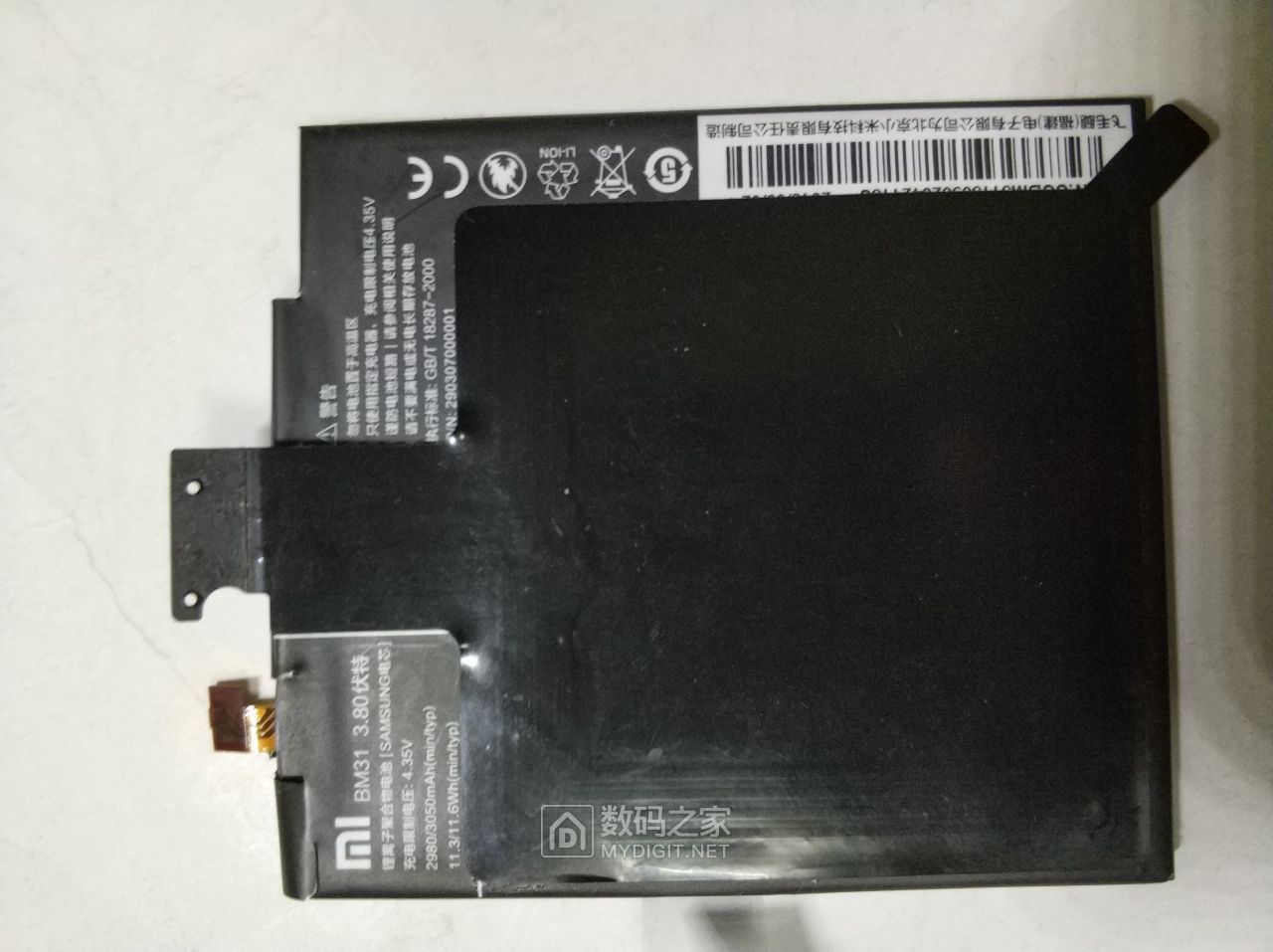 一块小米3电池带nfc的