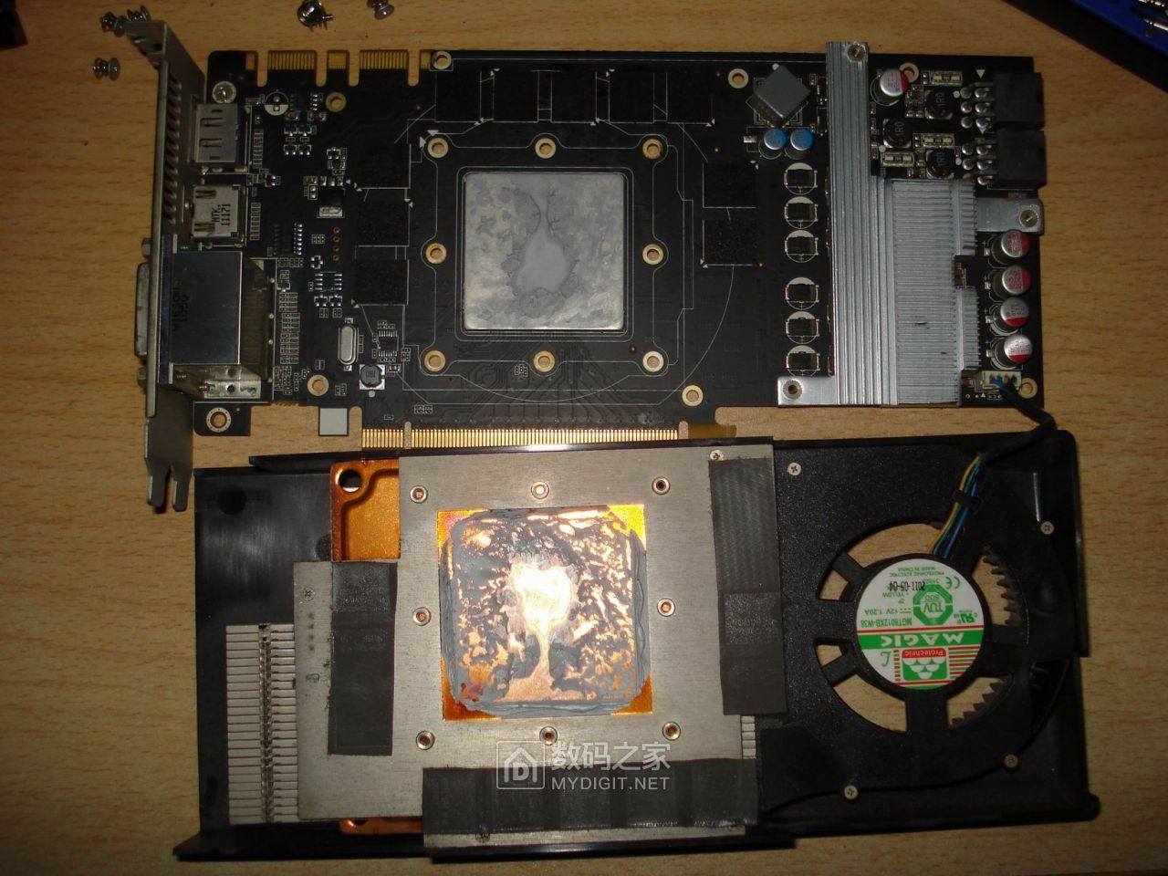 gtx570显卡拆解清灰