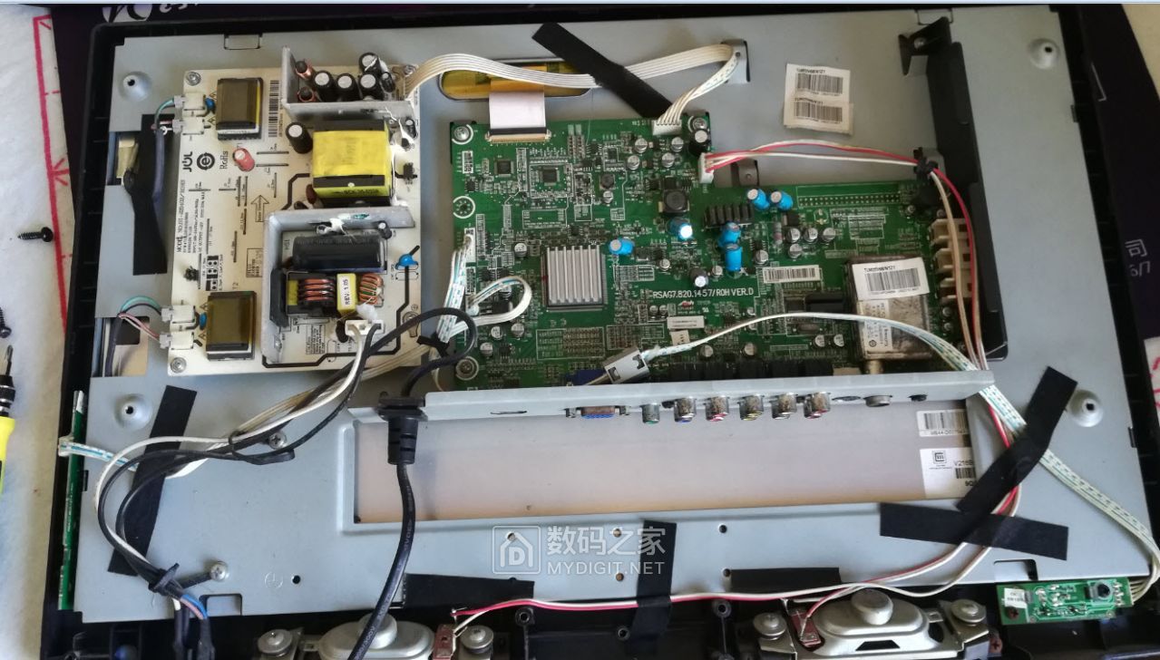 闲来无事拆个蹊跷故障的海信电视机请教高人解决方法