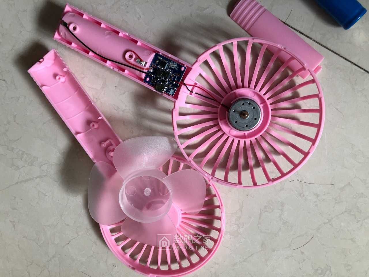 手持小风扇拆解