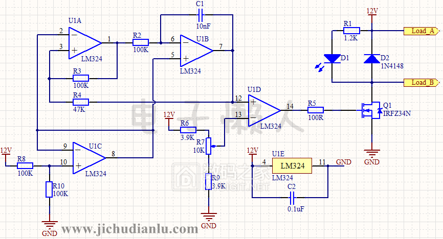 lm324驱动电路图图片