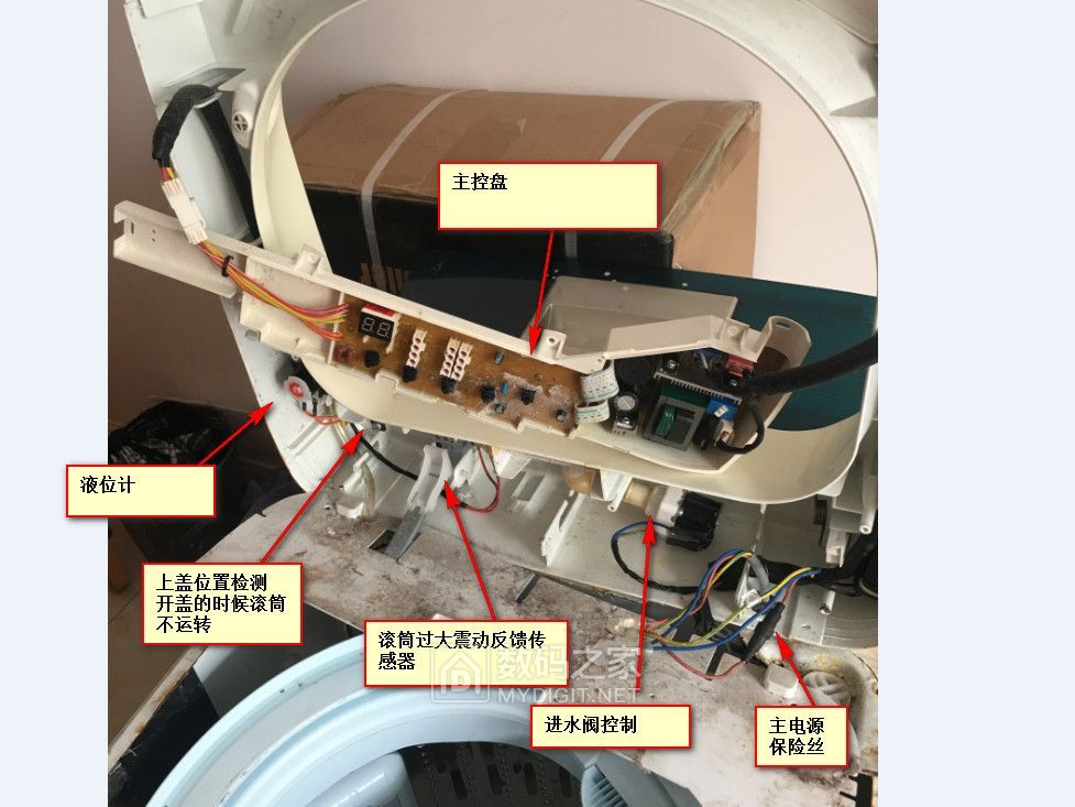 海尔洗衣机底盖安装图图片