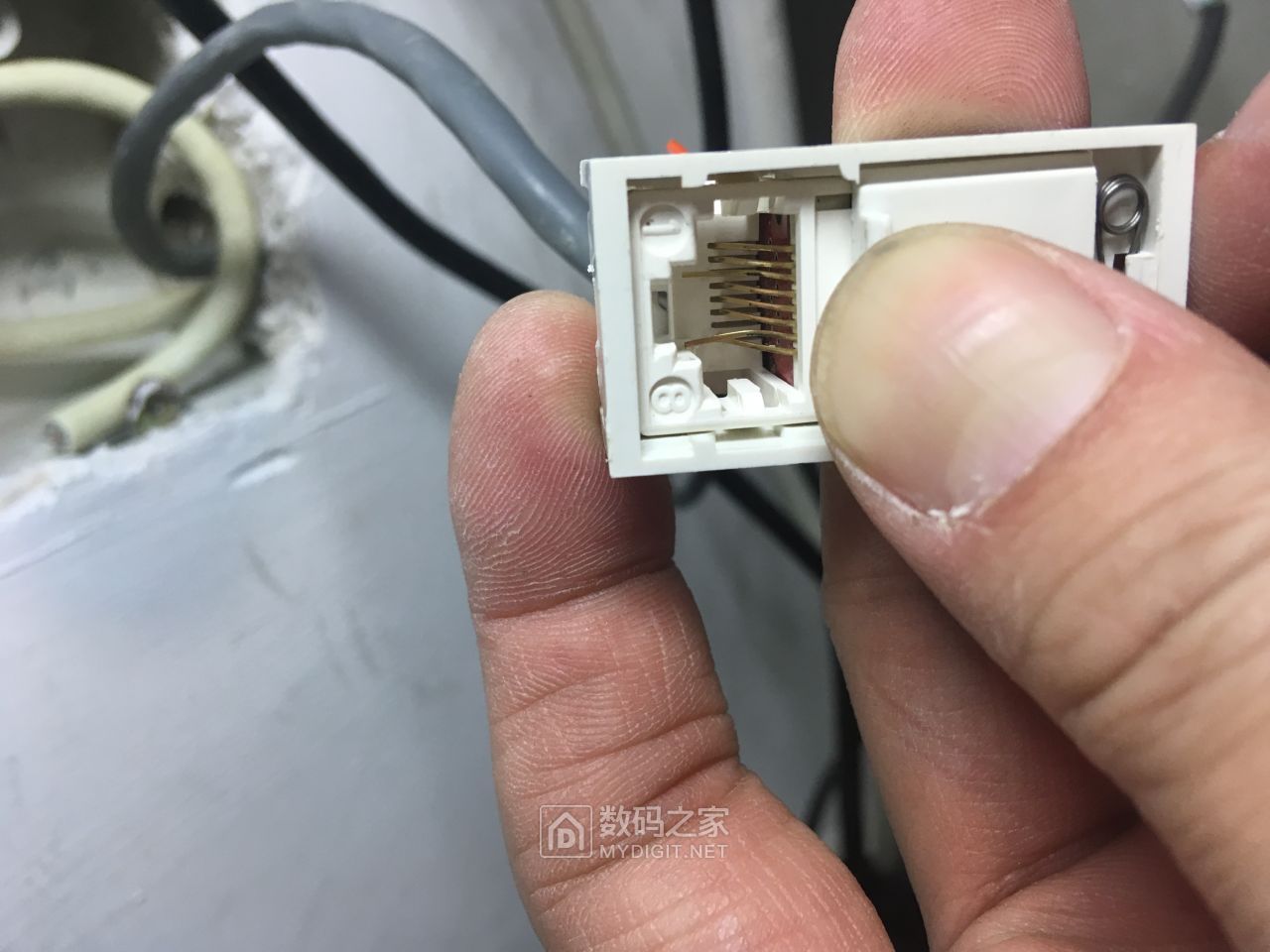 网口面板拆修