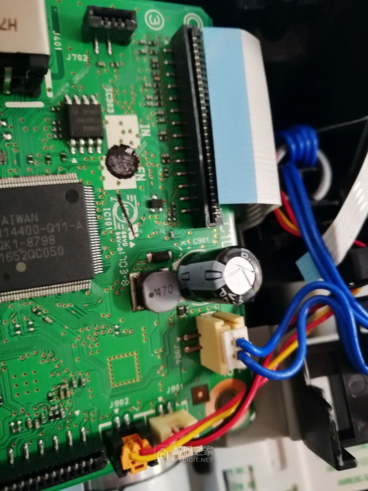 拆机佳能mg2580s打印机内有佳能2019墨盒清零软件