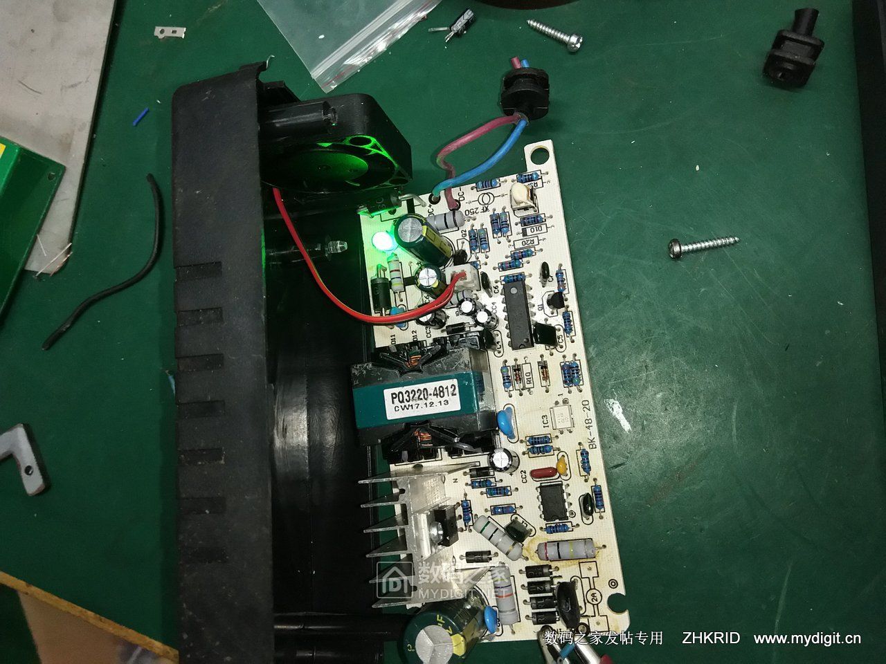 拆大叔那淘来的13串锂电充电器麦亚迪48v814ah