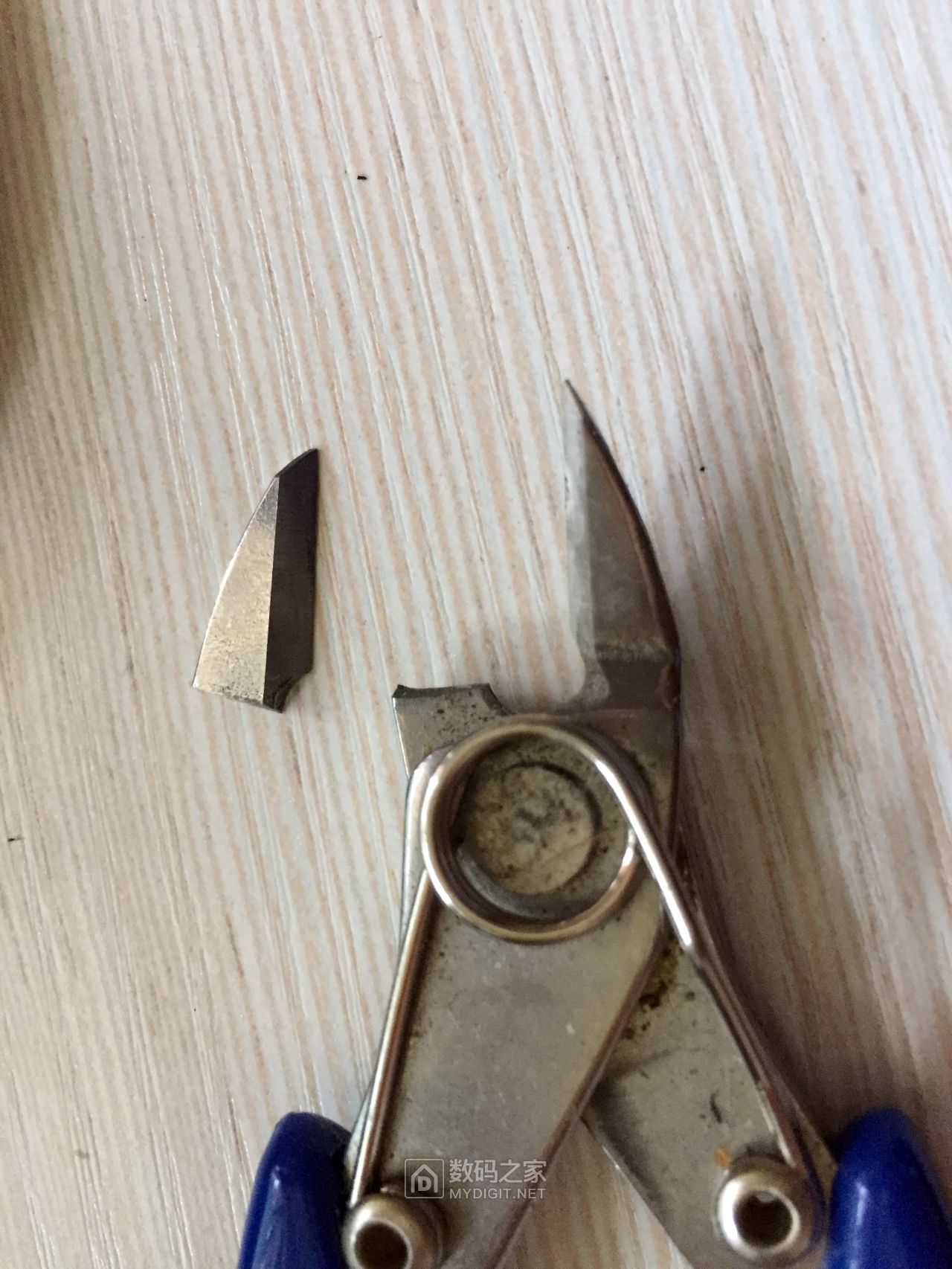 刚买不久的pm205不锈钢水口钳断了