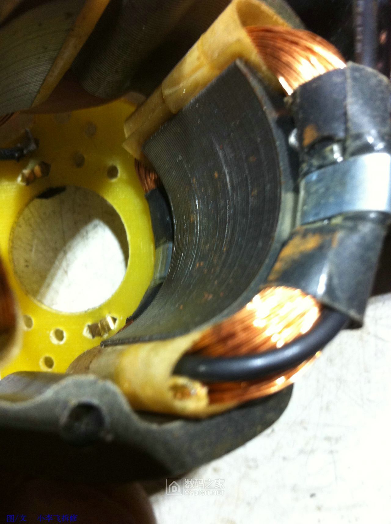 拆解一个hc180单相串励缝纫机电机