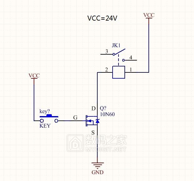 手头有个10n60管子没事学习搭了个小电路及其简单但有问题
