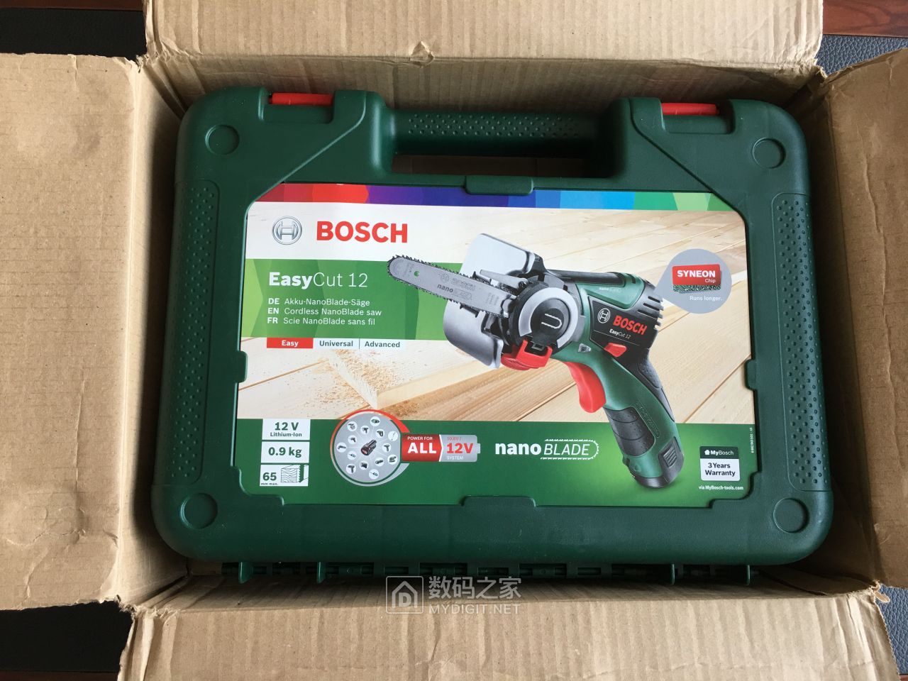博世电动工具boscheasycut12迷你电链锯开箱
