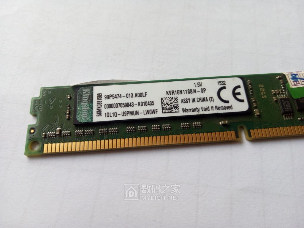 正品金士顿4g1600ddr3内存66元就一条