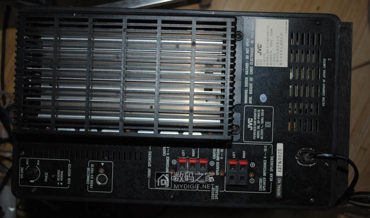 jvc家庭影院 sp-pwv70低音炮