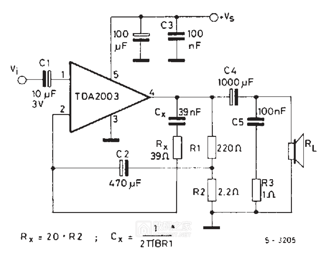 TDA2003 数据手册原理图.png